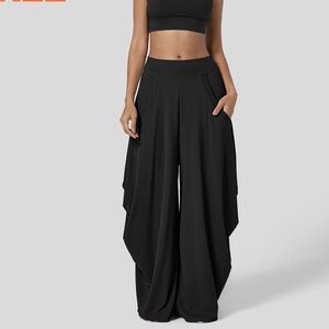 NWT Halara mid rise draped casual pants